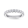 Eternity Band Wedding Ring in 14k White Gold with Round Natural Diamond at Gabriel & Co.