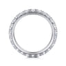 Eternity Band Wedding Ring in 14k White Gold with Round Natural Diamond at Gabriel & Co.