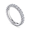 Eternity Band Wedding Ring in 14k White Gold with Round Natural Diamond at Gabriel & Co.