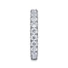 Eternity Band Wedding Ring in 14k White Gold with Round Natural Diamond at Gabriel & Co.