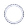 Eternity Band Wedding Ring in 14k White Gold with Round Natural Diamond at Gabriel & Co.