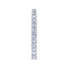 Eternity Band Wedding Ring in 14k White Gold with Round Natural Diamond at Gabriel & Co.