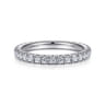Eternity Band Wedding Ring in 14k White Gold with Round Natural Diamond at Gabriel & Co.