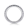 Eternity Band Wedding Ring in 14k White Gold with Round Natural Diamond at Gabriel & Co.
