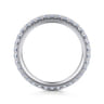 Eternity Band Wedding Ring in 14k White Gold with Round Natural Diamond at Gabriel & Co.