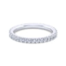Eternity Band Wedding Ring in 14k White Gold with Round Natural Diamond at Gabriel & Co.