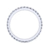 Eternity Band Wedding Ring in 14k White Gold with Round Natural Diamond at Gabriel & Co.
