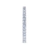 Eternity Band Wedding Ring in 14k White Gold with Round Natural Diamond at Gabriel & Co.