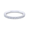 Eternity Band Wedding Ring in 14k White Gold with Round Natural Diamond at Gabriel & Co.