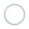 Eternity Band Wedding Ring in 14k White Gold with Round Natural Diamond at Gabriel & Co.