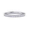 Eternity Band Wedding Ring in 14k White Gold with Round Natural Diamond at Gabriel & Co.