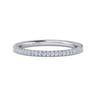 Eternity Band Wedding Ring in 14k White Gold with Round Natural Diamond at Gabriel & Co.