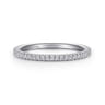 Eternity Band Wedding Ring in 14k White Gold with Round Natural Diamond at Gabriel & Co.
