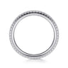 Eternity Band Wedding Ring in 14k White Gold with Round Natural Diamond at Gabriel & Co.