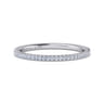 Eternity Band Wedding Ring in 14k White Gold with Round Natural Diamond at Gabriel & Co.