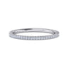 Eternity Band Wedding Ring in 14k White Gold with Round Natural Diamond at Gabriel & Co.