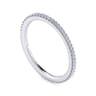 Eternity Band Wedding Ring in 14k White Gold with Round Natural Diamond at Gabriel & Co.