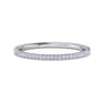 Eternity Band Wedding Ring in 14k White Gold with Round Natural Diamond at Gabriel & Co.