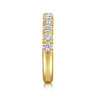 Straight Wedding Ring in 14k Yellow Gold with Round Natural Diamond at Gabriel & Co.