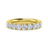 Eternity Band Wedding Ring in 14k Yellow Gold with Round Natural Diamond at Gabriel & Co.