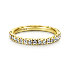 Avignon - 14K Yellow Gold Diamond Eternity Wedding Band