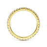 Eternity Band Wedding Ring in 14k Yellow Gold with Round Natural Diamond at Gabriel & Co.