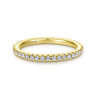 Eternity Band Wedding Ring in 14k Yellow Gold with Round Natural Diamond at Gabriel & Co.