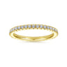 Eternity Band Wedding Ring in 14k Yellow Gold with Round Natural Diamond at Gabriel & Co.