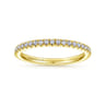Eternity Band Wedding Ring in 14k Yellow Gold with Round Natural Diamond at Gabriel & Co.