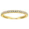 Eternity Band Wedding Ring in 14k Yellow Gold with Round Natural Diamond at Gabriel & Co.