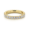 Eternity Band Wedding Ring in 14k Yellow Gold with Round Natural Diamond at Gabriel & Co.