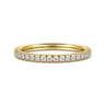Straight Wedding Ring in 14k Yellow Gold with Round Natural Diamond at Gabriel & Co.