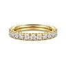 Straight Wedding Ring in 14k Yellow Gold with Round Natural Diamond at Gabriel & Co.