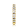 Straight Wedding Ring in 14k Yellow Gold with Round Natural Diamond at Gabriel & Co.