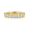 Straight Wedding Ring in 14k Yellow Gold with Round Natural Diamond at Gabriel & Co.