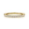 Eternity Band Wedding Ring in 14k Yellow Gold with Round Natural Diamond at Gabriel & Co.