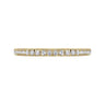 Eternity Band Wedding Ring in 14k Yellow Gold with Round Natural Diamond at Gabriel & Co.