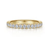 Eternity Band Wedding Ring in 14k Yellow Gold with Round Natural Diamond at Gabriel & Co.