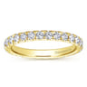 Eternity Band Wedding Ring in 14k Yellow Gold with Round Natural Diamond at Gabriel & Co.