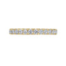 Eternity Band Wedding Ring in 14k Yellow Gold with Round Natural Diamond at Gabriel & Co.