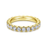 Eternity Band Wedding Ring in 14k Yellow Gold with Round Natural Diamond at Gabriel & Co.