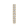 Eternity Band Wedding Ring in 14k Yellow Gold with Round Natural Diamond at Gabriel & Co.