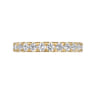 Eternity Band Wedding Ring in 14k Yellow Gold with Round Natural Diamond at Gabriel & Co.