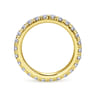 Eternity Band Wedding Ring in 14k Yellow Gold with Round Natural Diamond at Gabriel & Co.