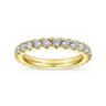 Eternity Band Wedding Ring in 14k Yellow Gold with Round Natural Diamond at Gabriel & Co.