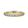 Eternity Band Wedding Ring in 14k Yellow Gold with Round Natural Diamond at Gabriel & Co.