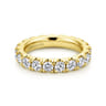 Eternity Band Wedding Ring in 14k Yellow Gold with Round Natural Diamond at Gabriel & Co.