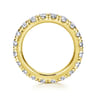 Eternity Band Wedding Ring in 14k Yellow Gold with Round Natural Diamond at Gabriel & Co.