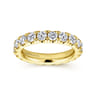 Eternity Band Wedding Ring in 14k Yellow Gold with Round Natural Diamond at Gabriel & Co.
