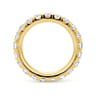 Eternity Band Wedding Ring in 14k Yellow Gold with Round Natural Diamond at Gabriel & Co.